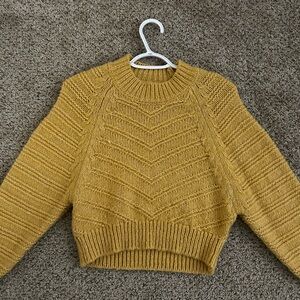 Elodie Mustard Crew Neck Sweater